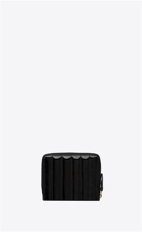 ysl vicky small wallet|Vicky compact wallet in quilted patent leather .